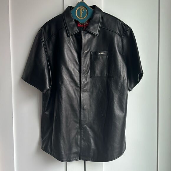 032c Leather Shortsleeve Shirt - Picture 1 of 8